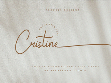 Cristine - Handwritten Font preview picture