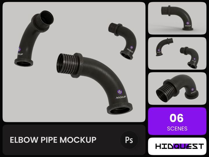 Elbow Pipe Mockup