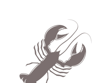 Lobster logo design template vector preview picture