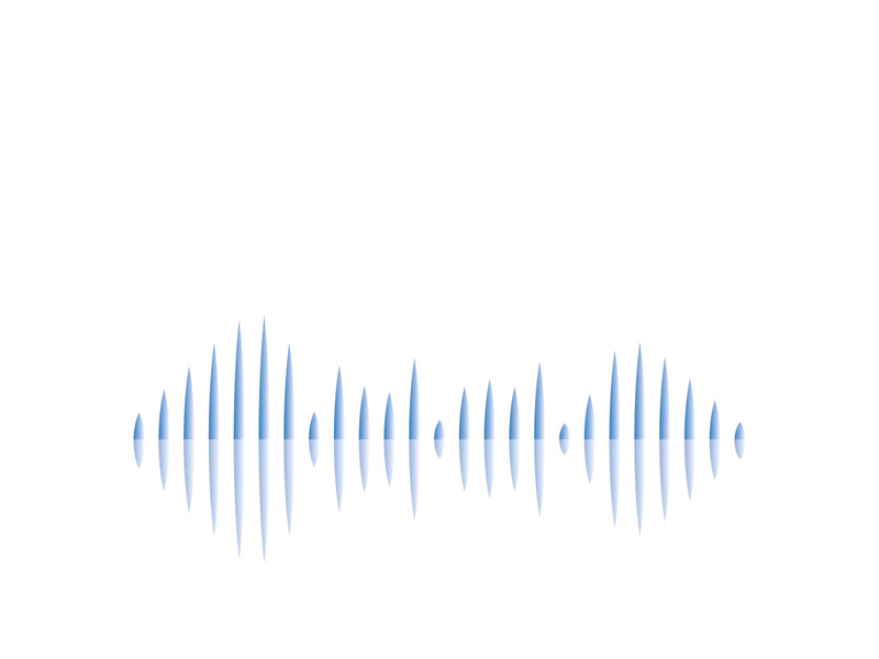 Sound waves vector illustration design template
