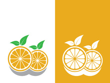Orange logo design vector icon illustration design