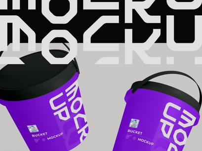 Plastic Bucket Mockup