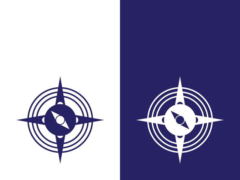 Compass logo template vector icon illustration design