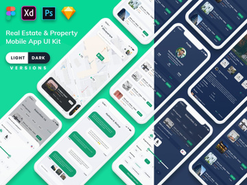 Real Estate & Property MobileApp (Light & Dark) preview picture