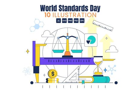 10 World Standards Day Illustration