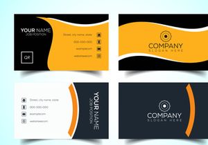10 Double-sided creative and modern business card template. Vector illustration