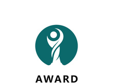 Trophy cup vector logo template concept illustration