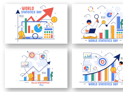 10 World Statistics Day Illustration