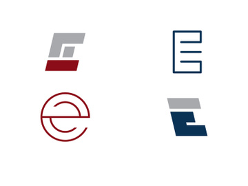 Letter E logo icon design template preview picture