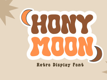 Hony Moon - Retro Display Font preview picture