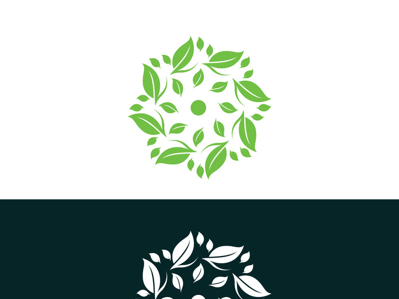 nature leaf logo, environment logo , ecology logo template