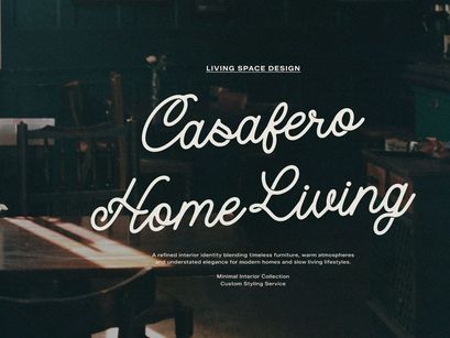 Caniora Florents | Monoline Script Font