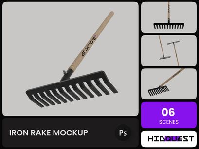 Iron Rake Mockup