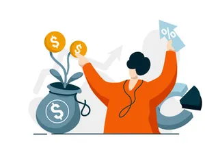 Interest Loan Calculator icon flat Illustration for business finance loan