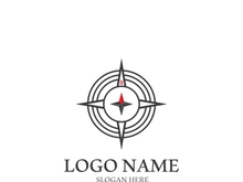 Compass logo template vector icon illustration design