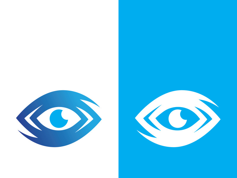 Eye logo icon design template illustration