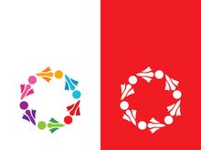 Community, network and social icon design template