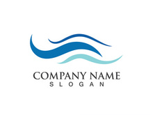 Wave water beach logo