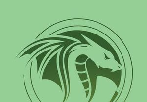 Dragon logo art illustration