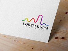 Pulse Line Equalizer Music sound logo vector