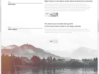 Free PSD template for a musician