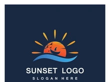 Sun logo design with a modern concept.