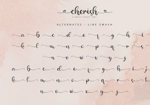 Cherish - Script Font