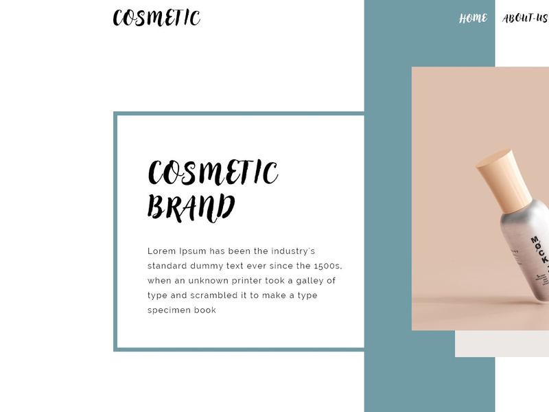 Cosmetic : landing-page (adobe-xd)