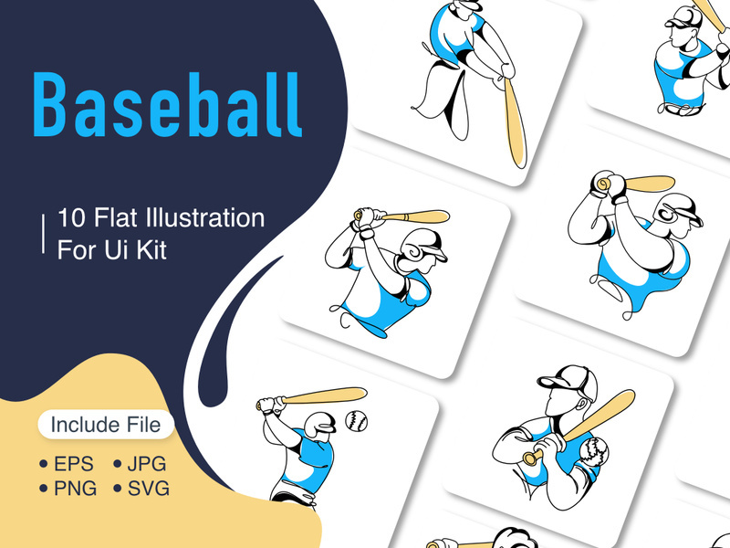 Minimalist Baseball Graphic Art