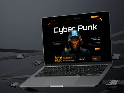 🚀 Cyborg.AI - Cyberpunk Landing Page UI ⚡