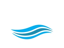 Wave beach vector illustration design logo