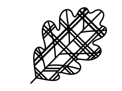Decorative leaf-shaped wire sculpture for home decor. Artistic metal wall art piece for modern interiors.