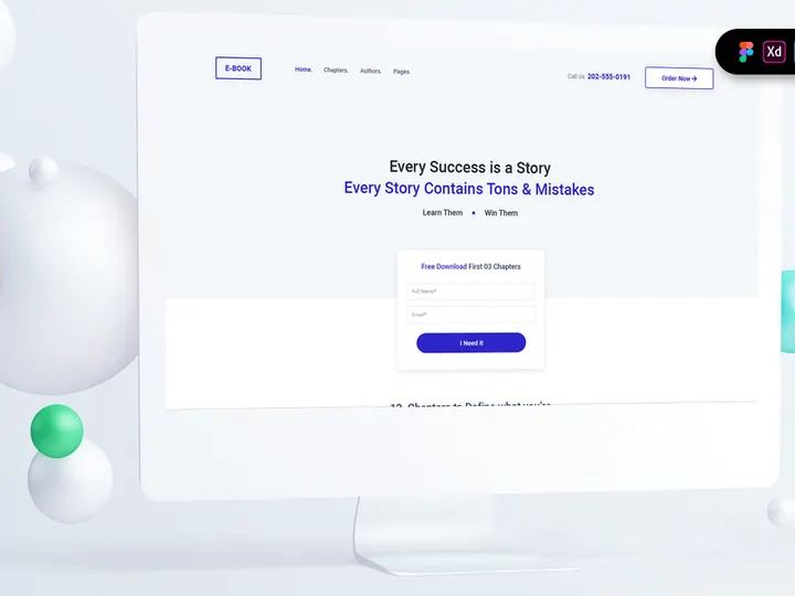 Ebook Promotion Landing Page Template