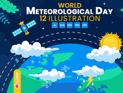 12 World Meteorological Day Illustration