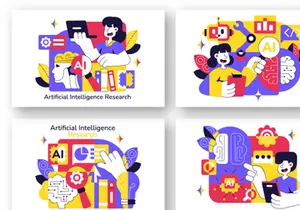 10 Artificial Intelligence Research Illustration