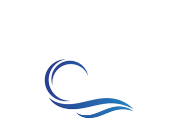 Ocean water wave wave logo design. preview picture