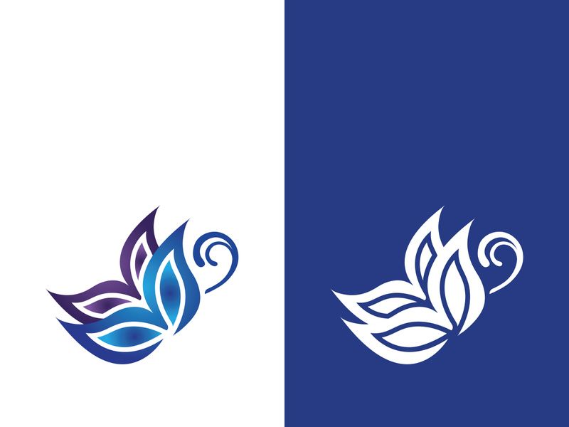 Beauty butterfly vector icon design