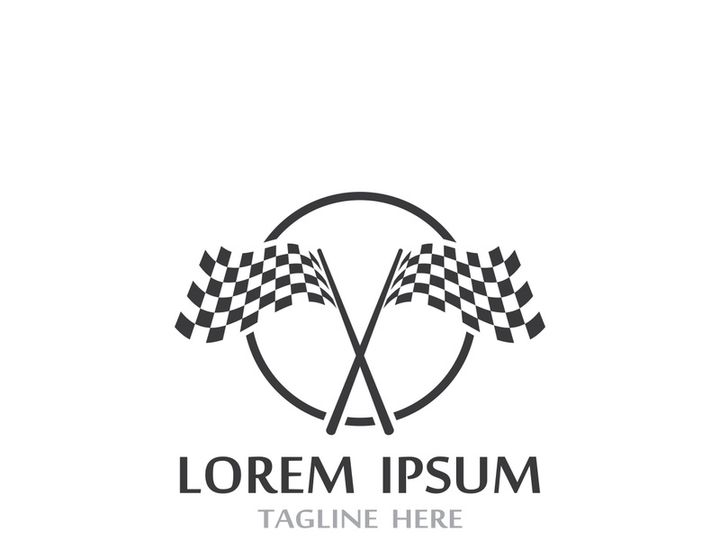 Race flag logo