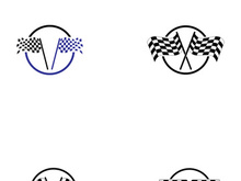 Race flag logo