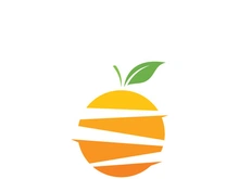 Orange logo icon Vector illustration