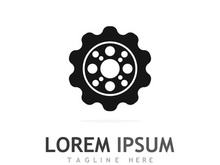 Gear logo with a creative idea.