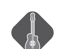 Guitar logo design icon and symbol vector inspiration
