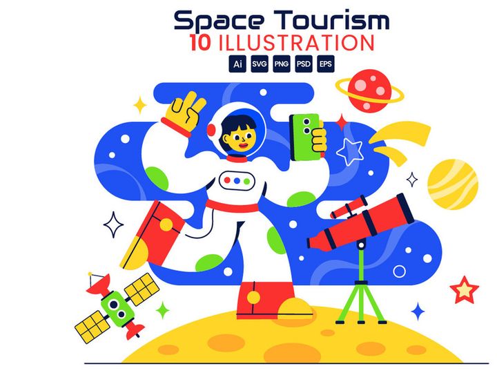 10 Space Tourism Illustration