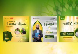 Webinar Social Media Post template for Holy Ramadan Event