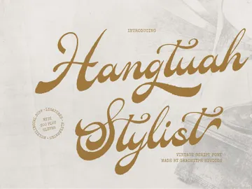 Hangtuah | Vintage Script Font preview picture