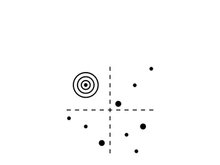 quadrant concept  diagram  logo illustration