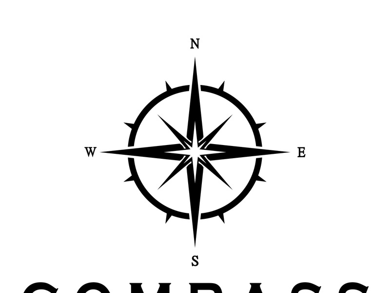 compass icon isolated on background.modern flat compass pictogram,business,marketing,internet concept.trendy simple vector symbol for websitedesign or button to mobile app.logo illustration.