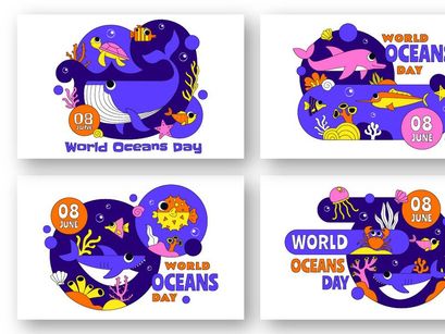 10 World Ocean Day Illustration
