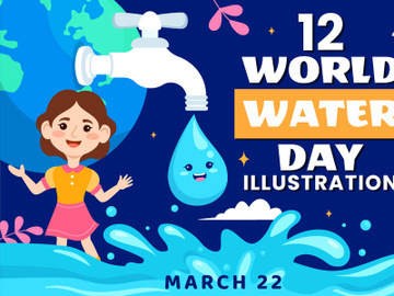 12 World Water Day Illustration preview picture