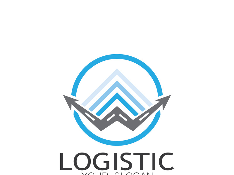 logistics logo icon illustration vector design  distribution symbol  delivery of goods  economy  finance